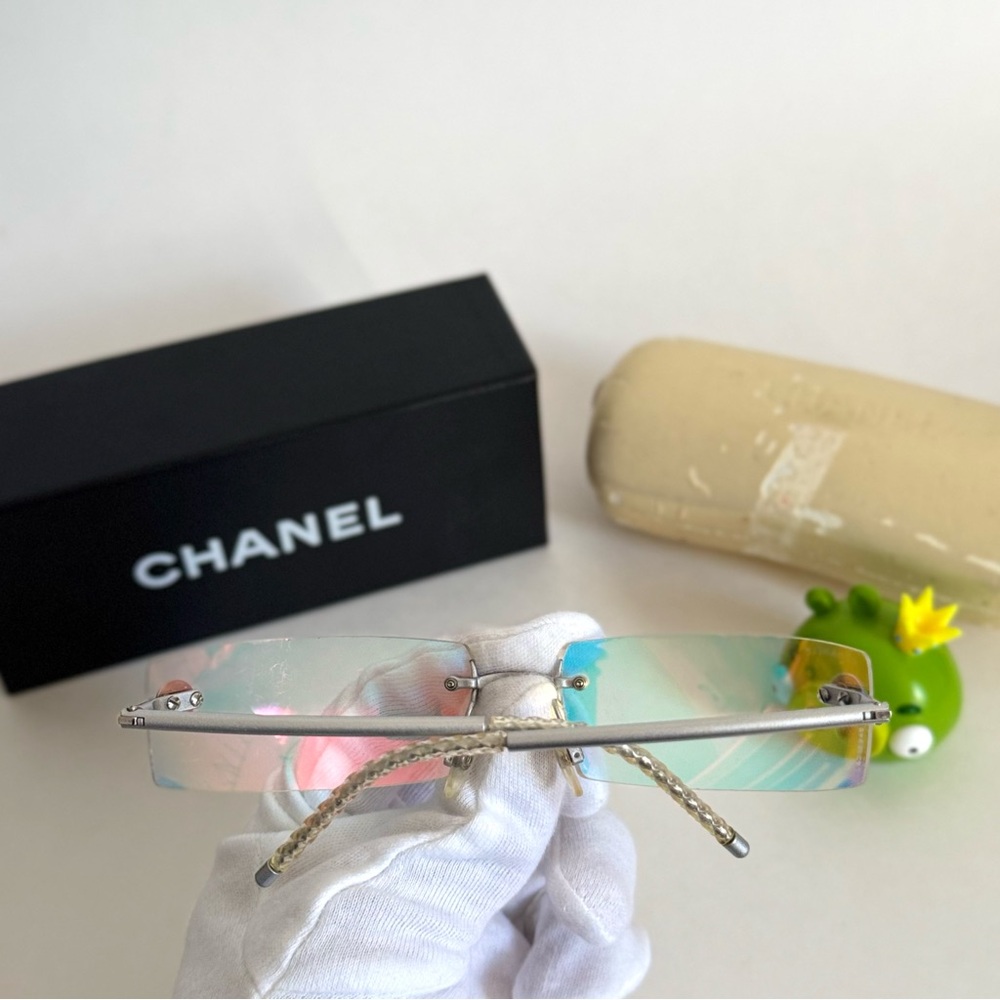 Chanel Multicolor Rimless Sunglasses - Picture 8 of 11